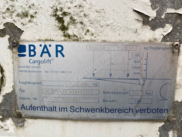 Remorque  KA 18 ROHR 2-A-Kühlanhänger, LBW