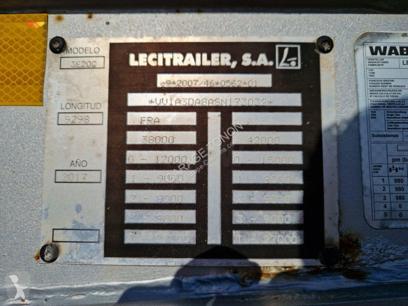 Semitrailer Lecitrailer  PORTE CONTENEURS MULTI...