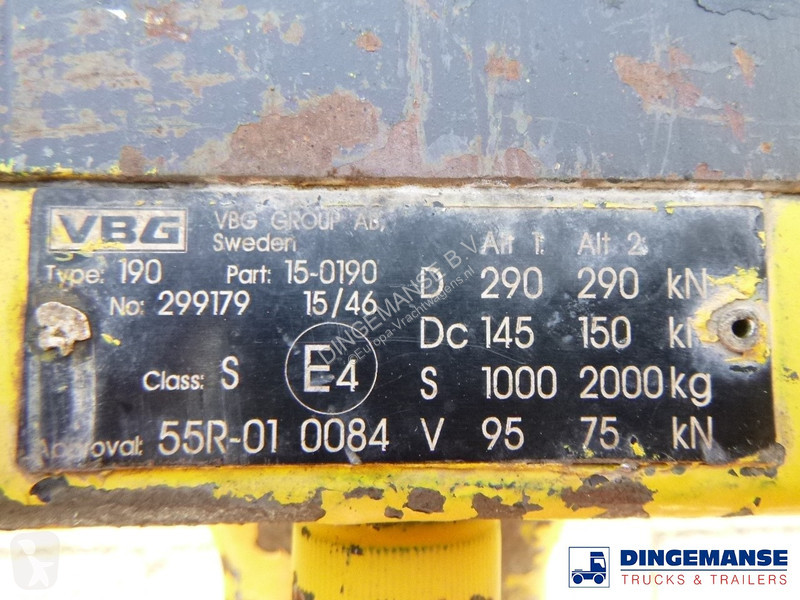 Reboque  2-axle drawbar platform trailer 7 t
