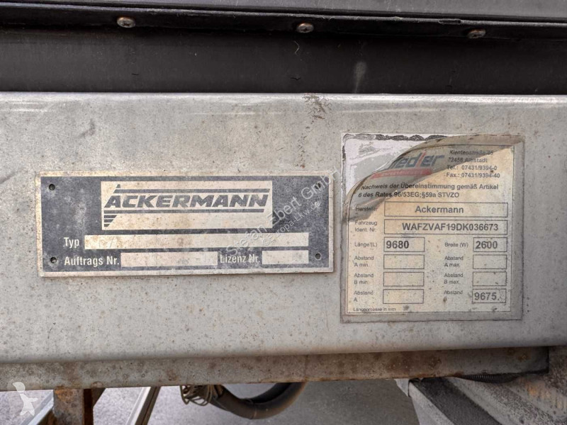 مقطورة Ackermann Z-VA-F 19/7,5 Carrier Supra...