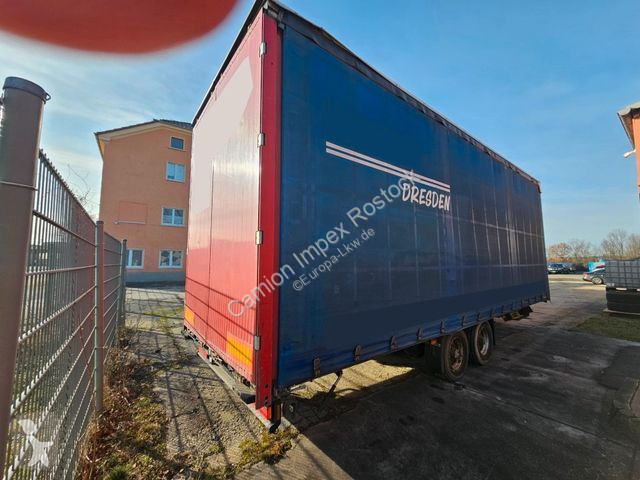 Remorque Ackermann Tandem Gardine, Edscha,Hubdach