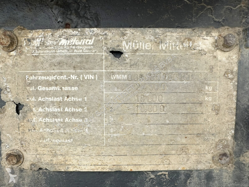 مقطورة  T 40 T 40, Verbr. auf 3m, hydr. Rampen