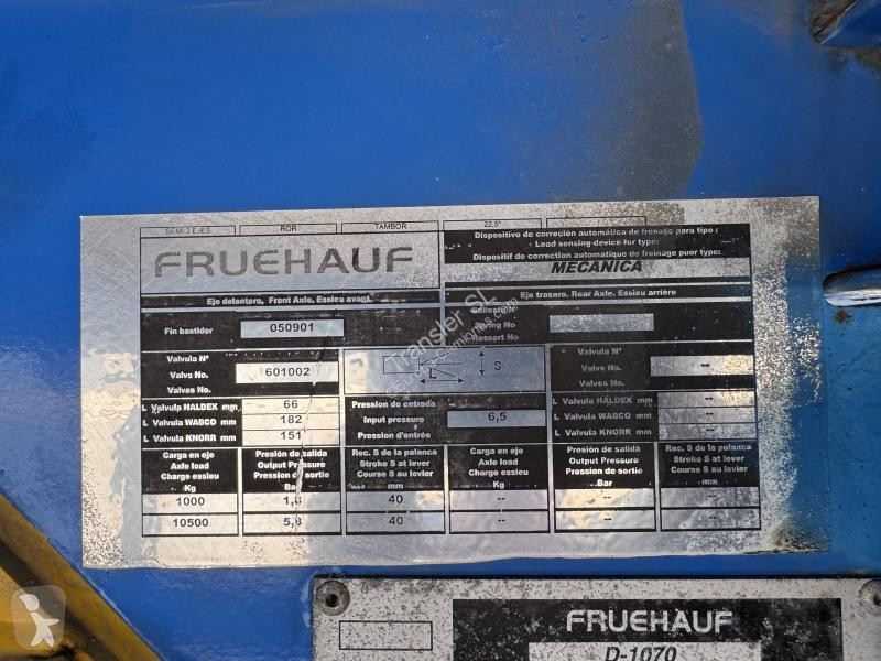 مقطورة Fruehauf  S/REMOLQUE 2 EJES
