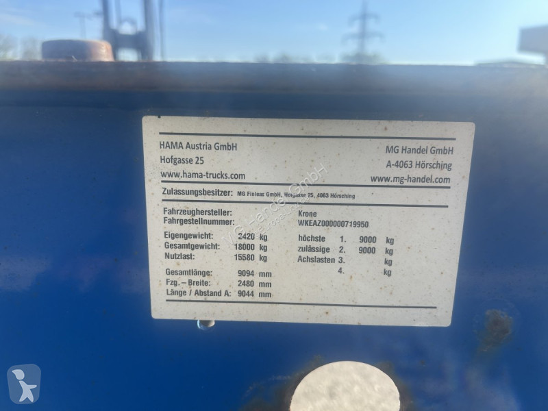 Krone AZ 18,Lafette,Alufelgen   trailer