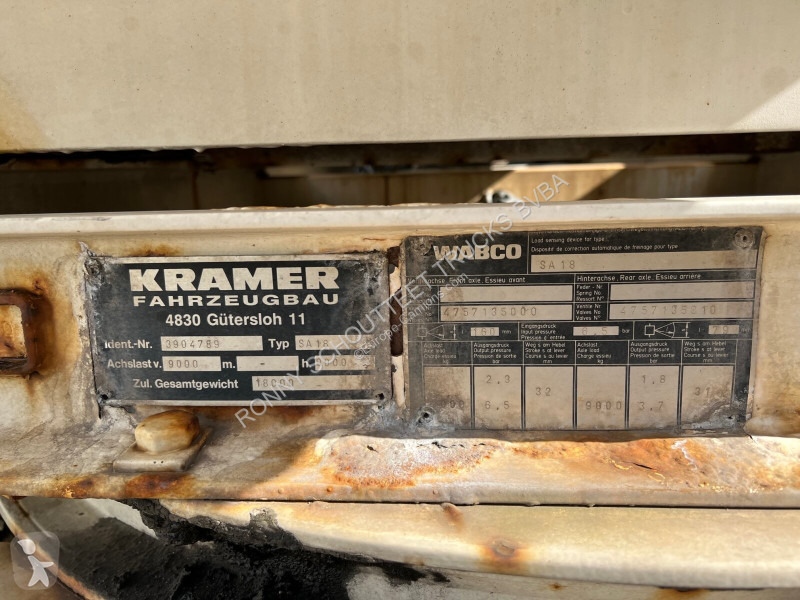 Reboque  SA 18 Fäkalienanhänger Kramer, SA 18...