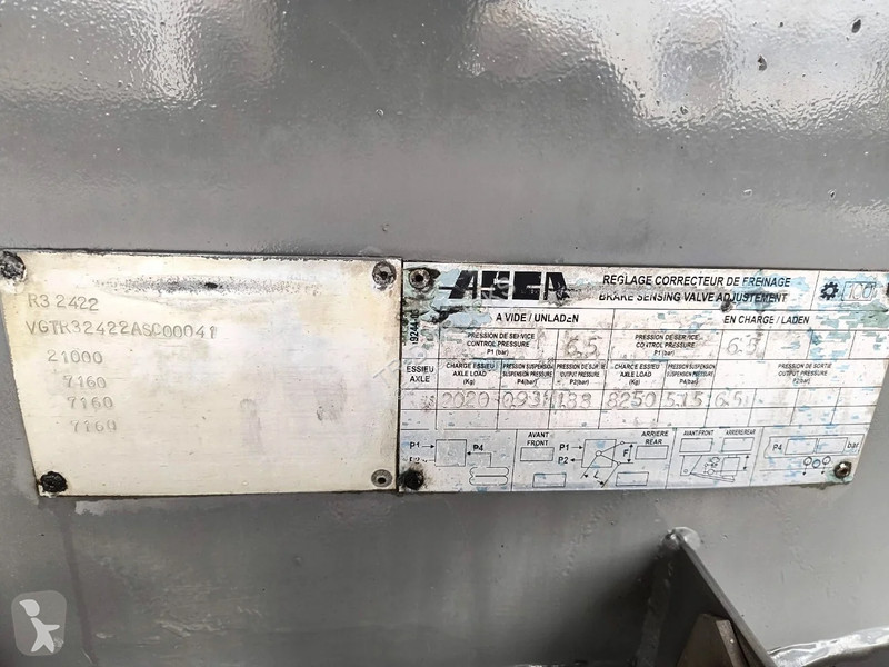 Remorque Asca 20 000L FUEL / CARBURANT - 2 COMP
