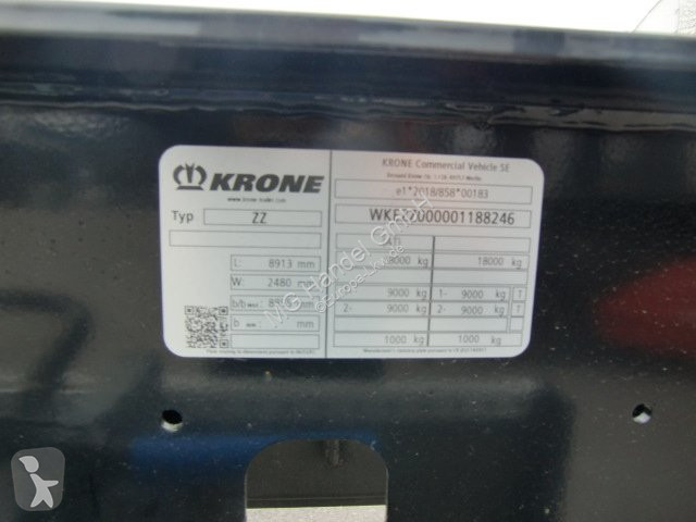 Remorque Krone ZZ/DC07 Tandem Lafette,...