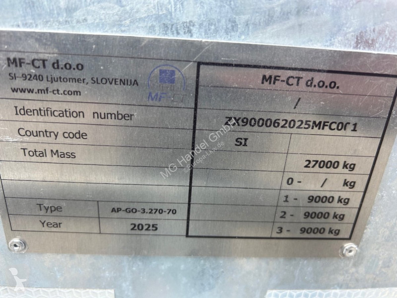 Släp  MF-CT, Holzanhänger, 3-Achsen, 4...