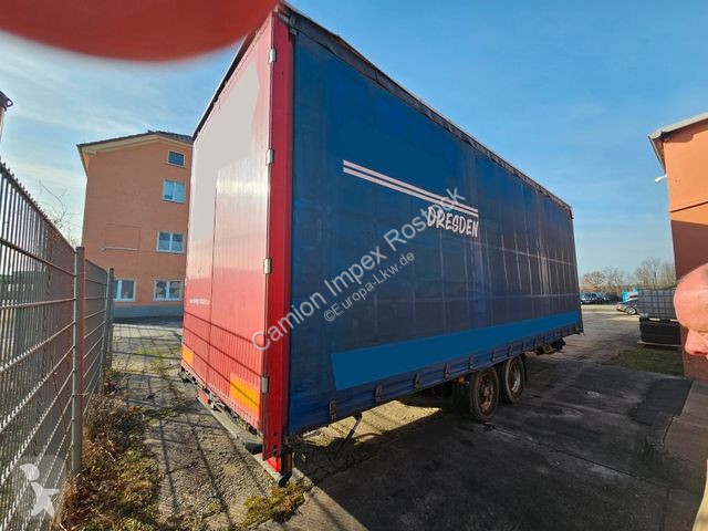 Remorque Ackermann Tandem Gardine, Edscha,Hubdach