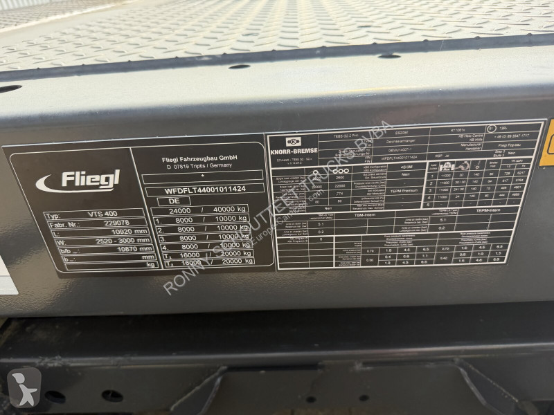 مقطورة Fliegl VTS 400 VTS 400, Radmulden,...