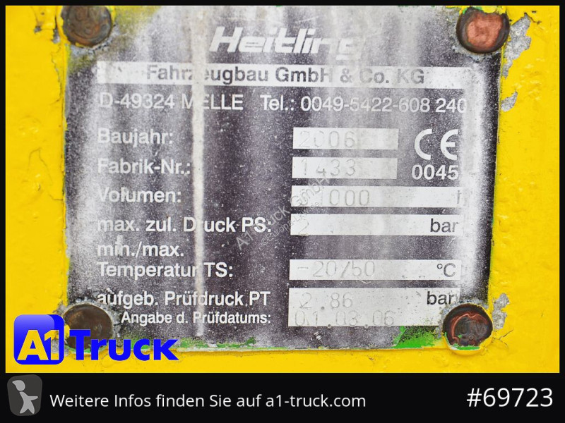 مقطورة Feldbinder Heitling, Futtermittel, 31m³,...