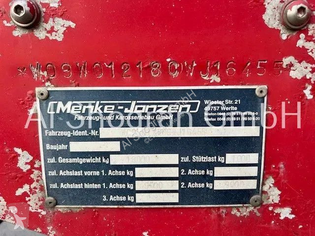 Remorque  2 x Achsen PBW / Geflügeltransport