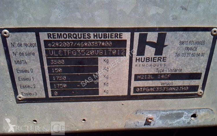 Remorque Hubière