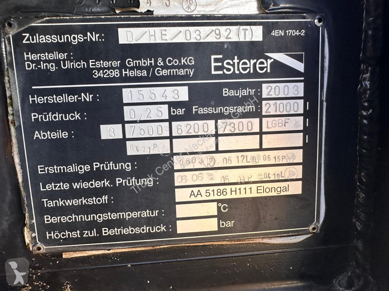 Přívěs    ESTERER TA 18.210 Tankanhänger DIESEL...