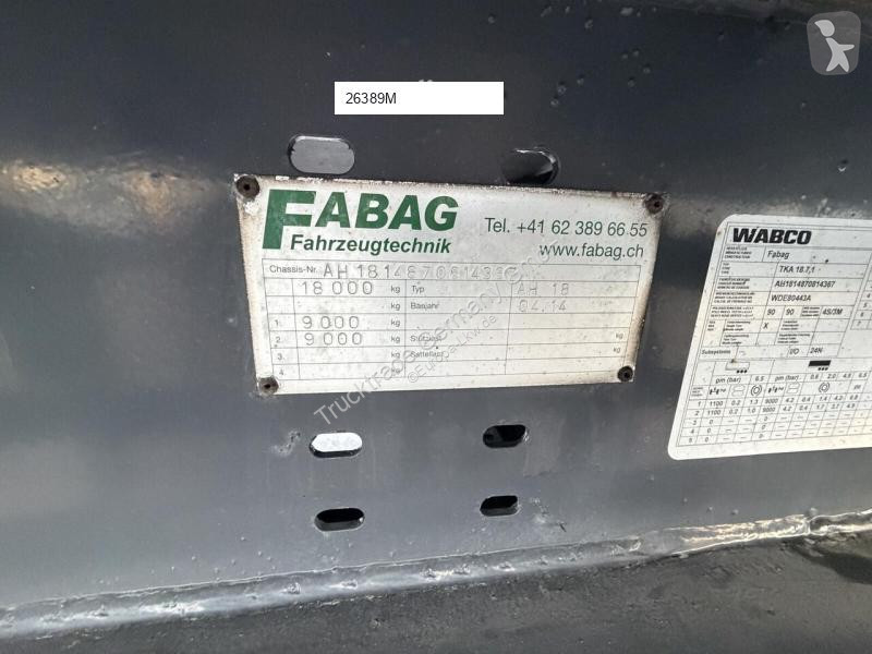 Прицеп  FABAG Vedecar AH18 Flügeltüren