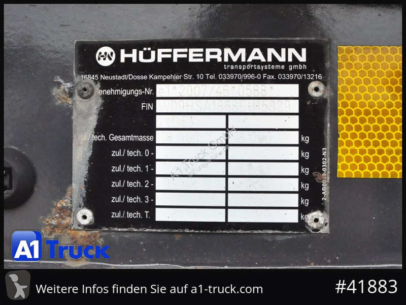 Pótkocsi Hüffermann HSA 1868 Luft, BPW