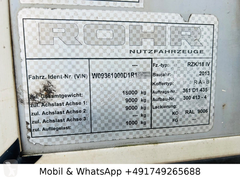 Rohr RZK/18 IV LL...
