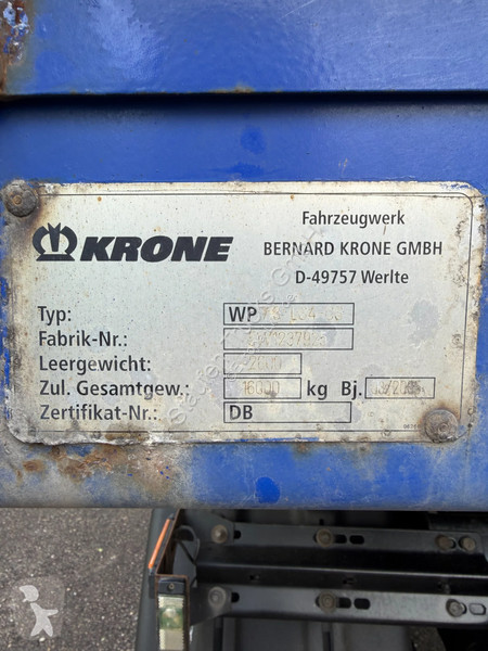 مقطورة Krone 25 x Planen Wechselbrücke...