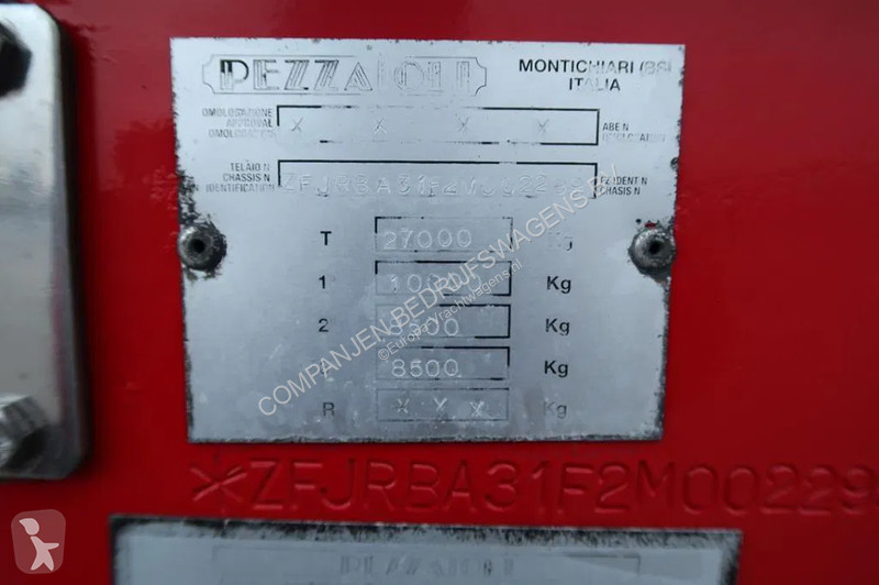 Remorque Pezzaioli RBA 31 - 2002 - 3 Floors -...