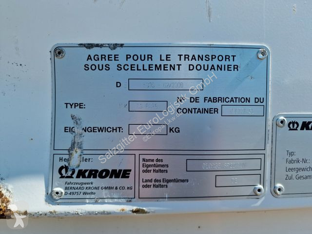 Remorque Schmitz Cargobull Krone WK 7.3 RSTG /...