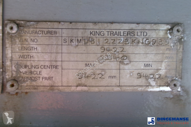 Reboque King 2-axle platform drawbar trailer...
