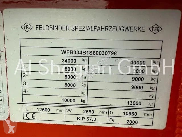 مقطورة Krone Tandem/Edscha/Bordwand/PBW