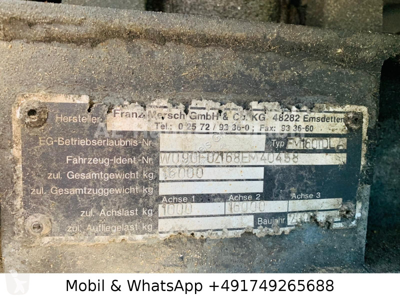 مقطورة  Mersch FM 160 TDL-A Tiefgekoppelt...