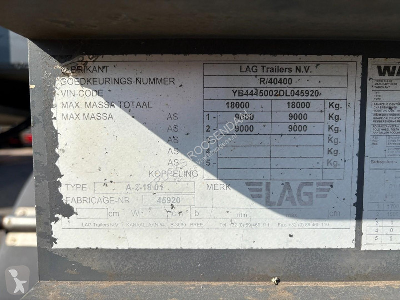 مقطورة LAG 2 + TIPPER + ALUMINUM SIDE BOARDS +...