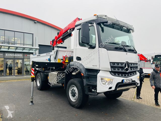 Remorque Mercedes 1835 4x4 Meiller Fassi Kran...