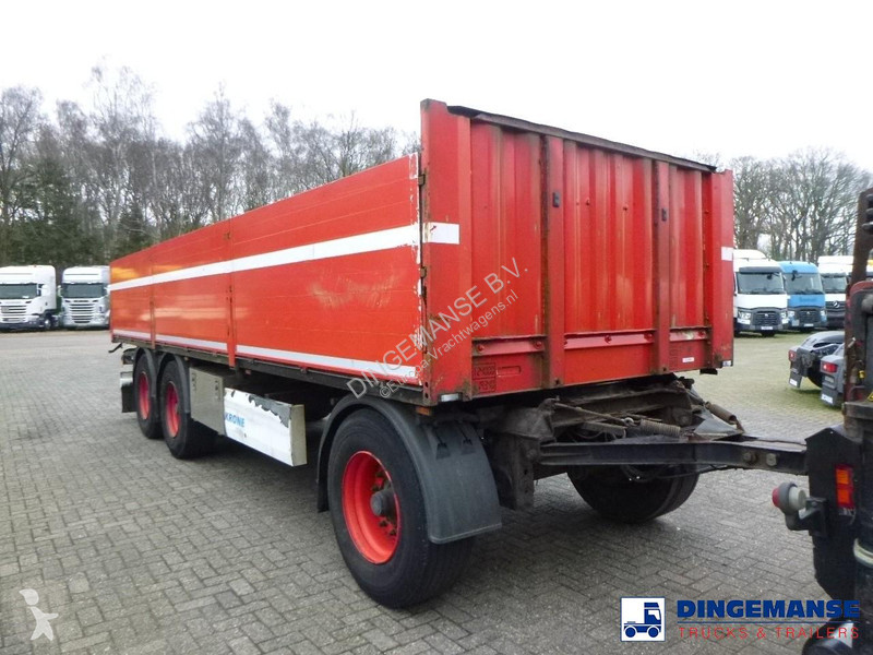 مقطورة Krone 3-axle open box drawbar trailer...
