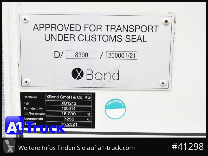 مقطورة Schmitz Cargobull XBOND WB 7,82,...