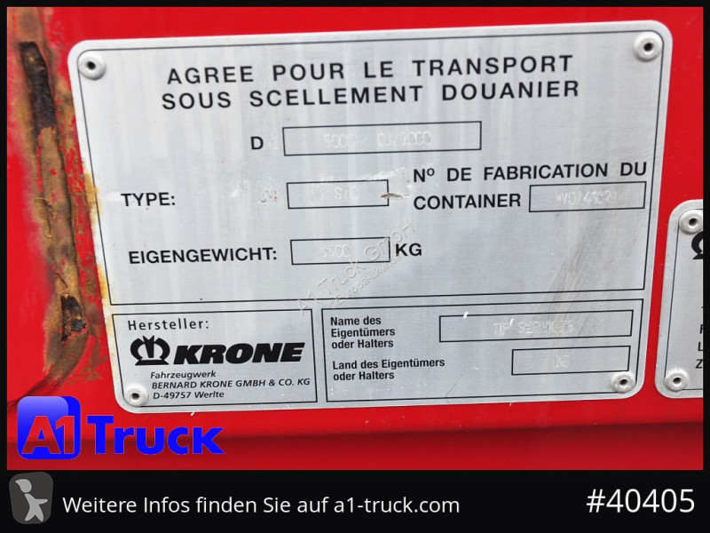 مقطورة Krone BDF 7,82 Wechselbrücke, 2680mm...