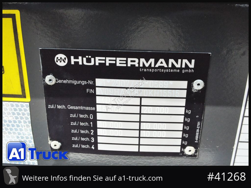 مقطورة Hüffermann HAR 20.70, Aussenrollen,...