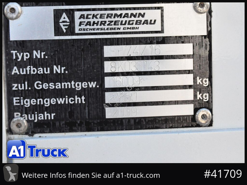 Remorque Ackermann 7.45, Bordwand +...