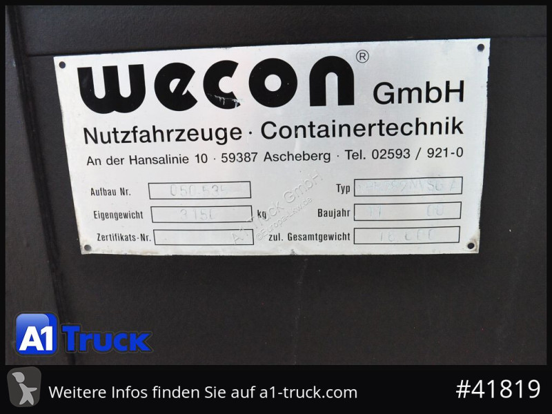 Remolque Wecon WPR 782 NVSGA, Jumbo verzinkt,