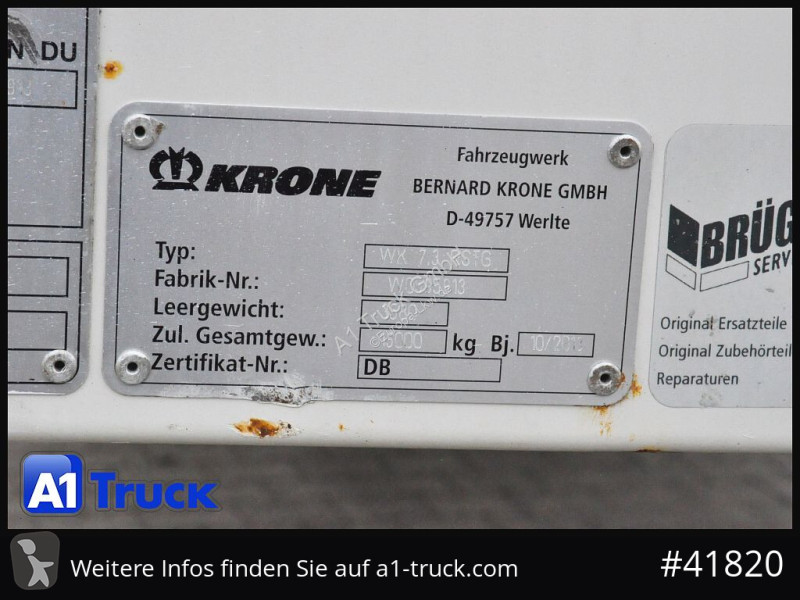 Remolque Krone WB BDF 7,45 Koffer, Klapptische,...