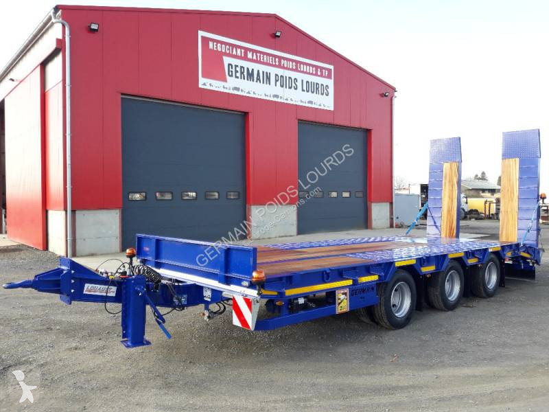 Remolque Louault Porte engin 3 essieux centraux