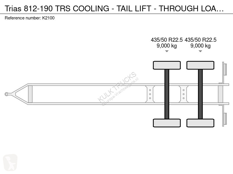 Ремарке  812-190 TRS COOLING - TAIL LIFT -...