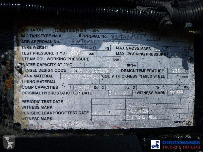 مقطورة  Bitumen tank steel 29.9 m3 / 1 comp