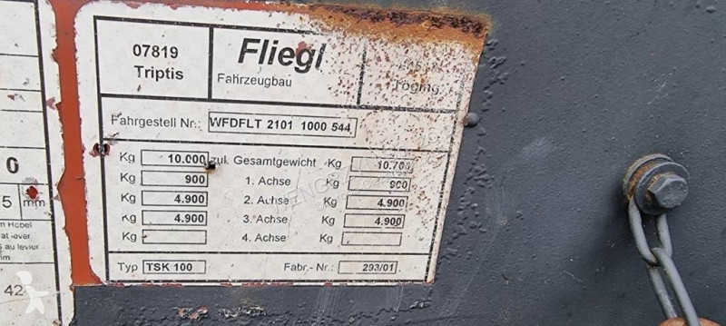 Anhænger  Przyczepa wywrotka Fliegl 3 stronny...