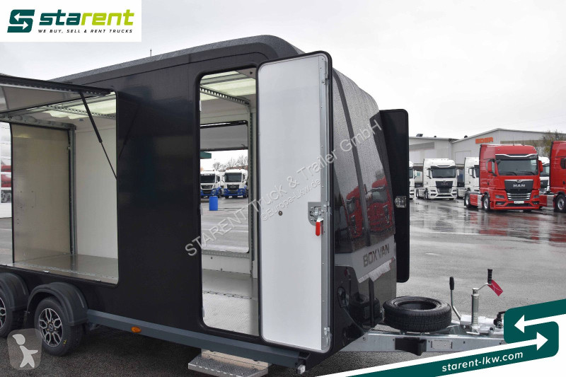 Aanhanger  BOX VAN 600 Rückfahrkamera Alu Boden...