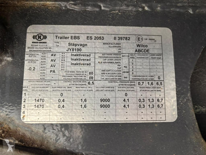 Remolque Wilco Euroslep JBS 28 PLATFORM L=7248 mm