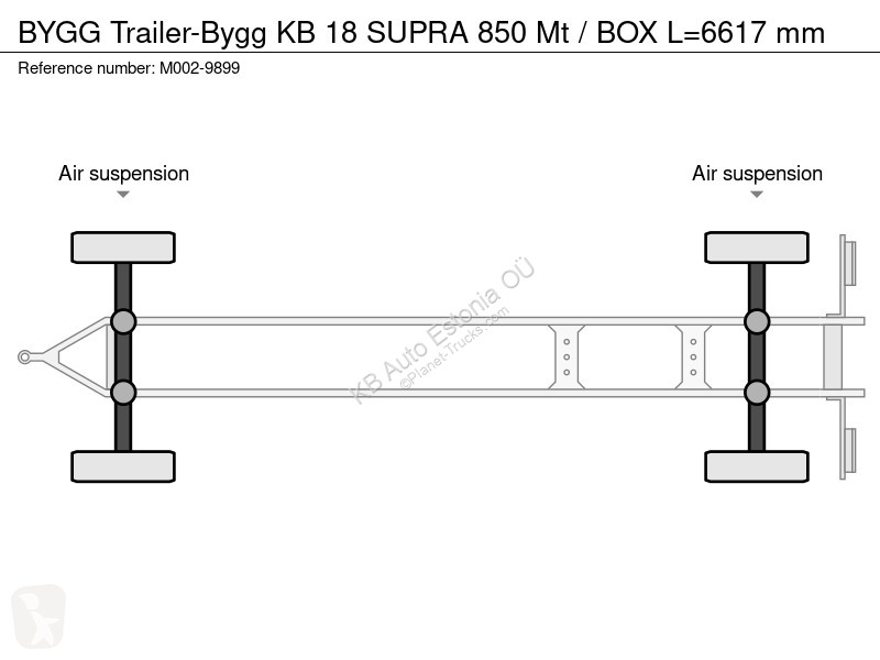 Släp  Trailer-Bygg KB 18 SUPRA 850 Mt / BOX...
