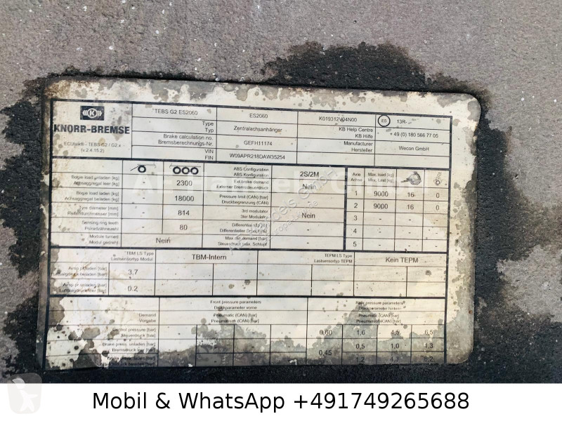 مقطورة Wecon AZ 218 LZ/PR Durchlader...