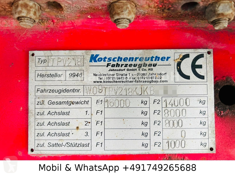 Remolque Kotschenreuther TPV218...