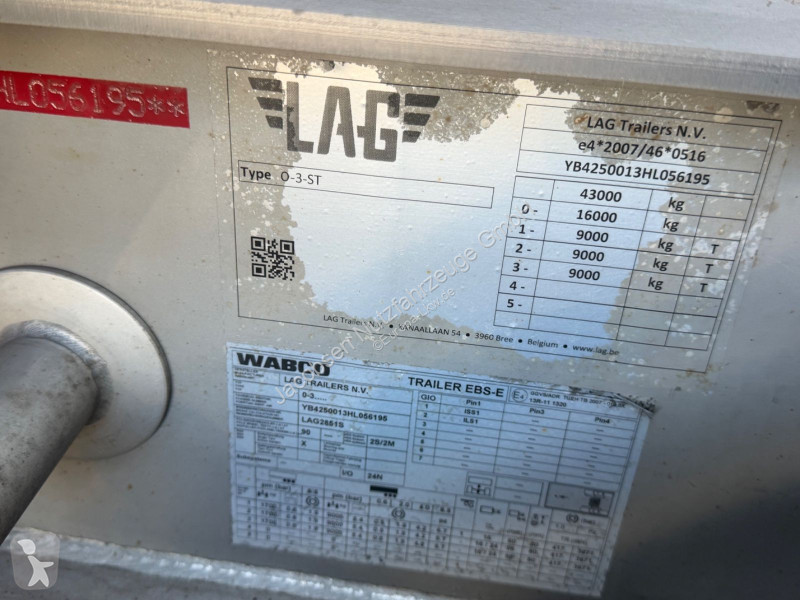 Remolque LAG O-3-ST Lebensmittel/Food Tank,...