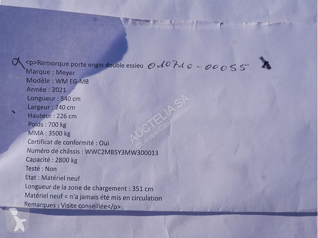 Aanhanger  WM U100/6