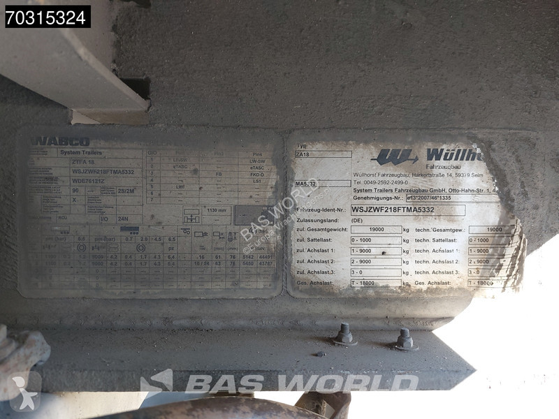 مقطورة  ZA18 2 axles Tail gate