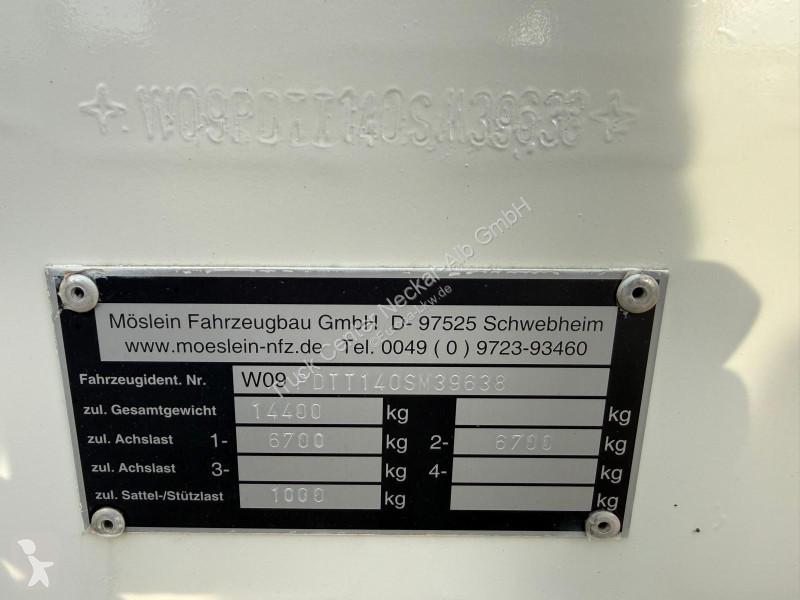 Möslein   2 Achs Tieflade Anh. mit Container...
