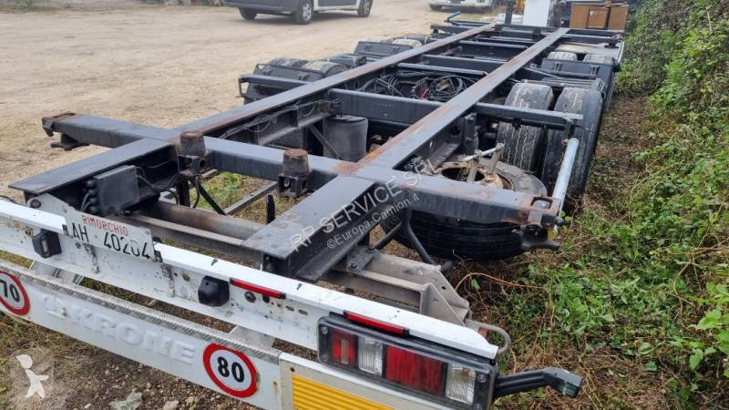 Släp Krone Biga 2 assi per casse mobili
